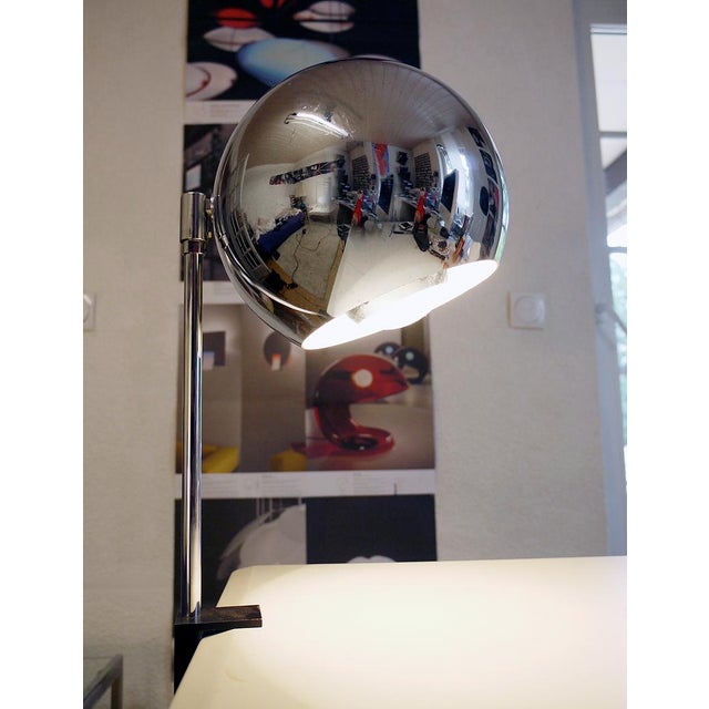 German Chrome Table Lamp from Staff, 1970s For Sale - Image 4 of 9