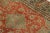 Textile Hand-Knotted Antique Persian Farahan Rug in Red, Blue Medallion Floral Pattern For Sale - Image 7 of 10