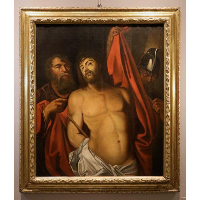 Ecce homo - peter paul rubens (siegen 1577 - antwerp 1640) follower of oil on canvas 123 x 103 cm. - with antique frame...