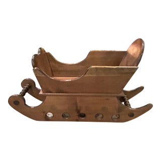 Rustic Handmade Wooden Sleigh For Sale