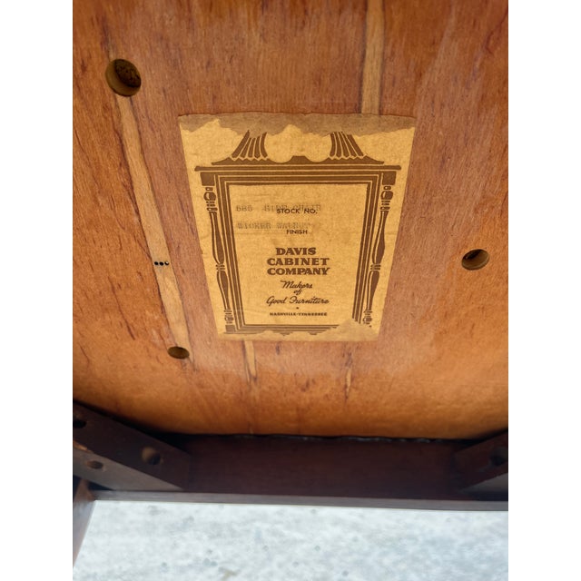 Mid 20th Century Davis Cabinet Company Walnut Dining Chair For Sale In Kansas City - Image 6 of 6