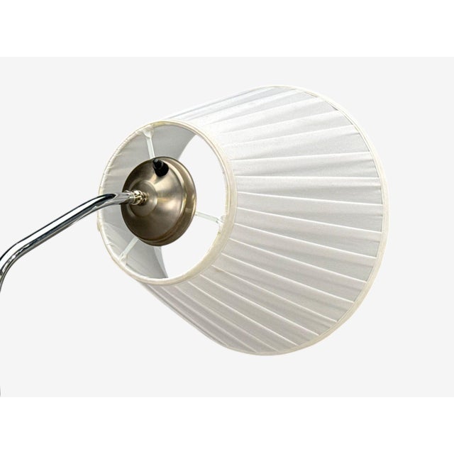 1930s Swedish Art Deco, Floor Lamp, Mahogany, Chrome For Sale - Image 9 of 13
