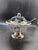 1980s Vintage Silver-Plated/Chrome Condiment Dish or Jam Pot, Likely Featuring Lapis Lazuli Stone Accents With Spoon For Sale - Image 5 of 7