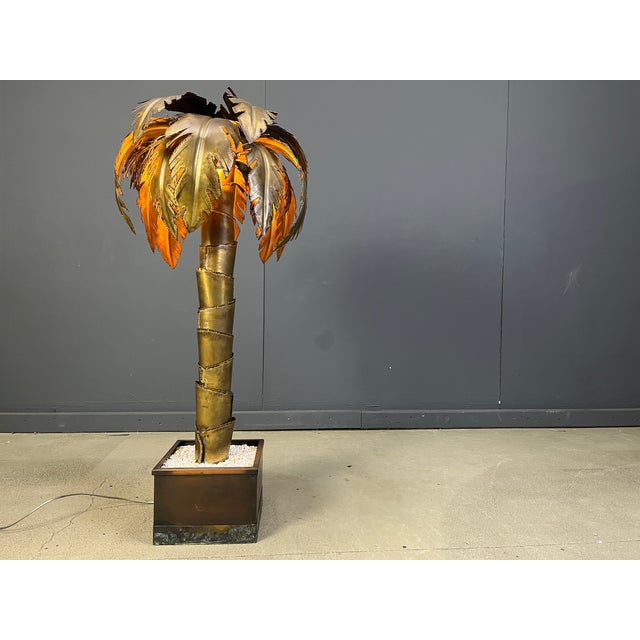 Palm Tree Floor Lamp from Maison Jansen, 1970s For Sale - Image 12 of 12