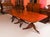 Brown Antique Regency Triple Pillar Dining Table and Swag Back Chairs, 1890s, Set of 15 For Sale - Image 8 of 18