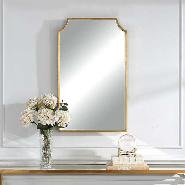 Uttermost Gold MetalGlam Frame Mirror For Sale - Image 4 of 7