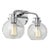 Sean Lavin by Visual Comfort Studio Clara 2-Light Vanity, Chrome For Sale
