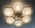 Not Yet Made - Made To Order 21st Century Hive Polished Brass Matte White Murano Flush Mount by Fabio LTD For Sale - Image 5 of 9