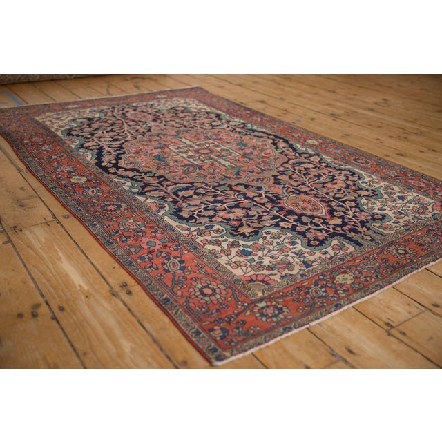1920s Antique Persian Farahan Sarouk Roundel Medallion Wool Rug For Sale - Image 13 of 14