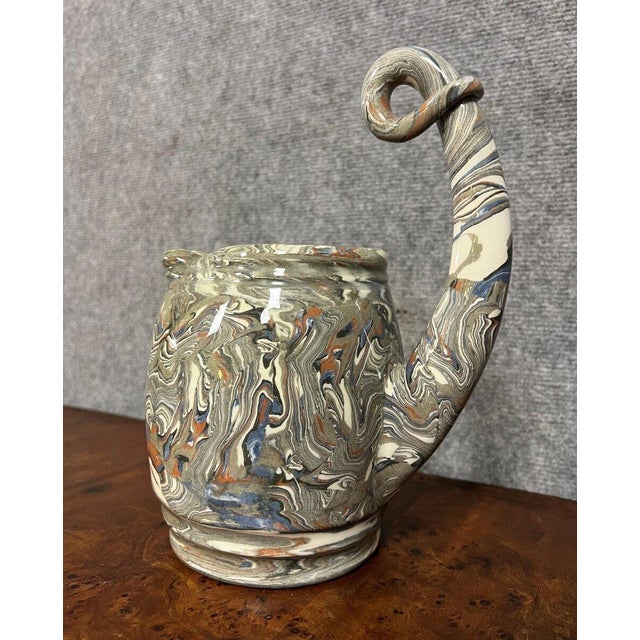 Ceramic Vintage Earthenware Vase from Roanne, 1950 For Sale - Image 7 of 7