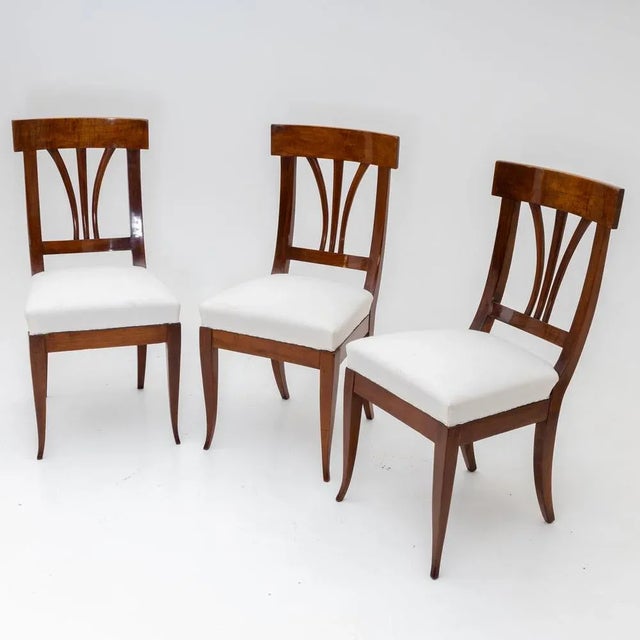 Biedermeier Dining Chairs, Germany, 1820s, Set of 3 For Sale - Image 3 of 6