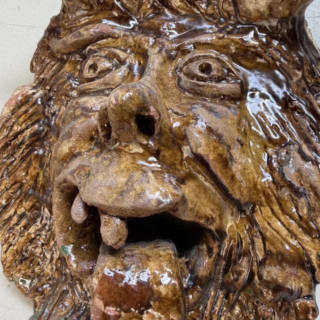 Early 21st Century Apotropaic Ceramic Mask by Rocco Condurso, Italy, 2010s For Sale - Image 5 of 9