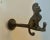 Solid Brass Door Coat Hook with Monkey For Sale - Image 4 of 7