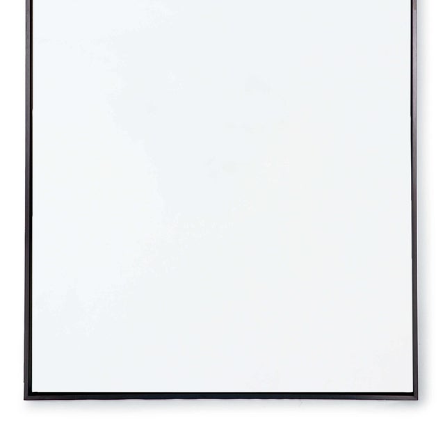 Transitional Regina Andrew Hanging Rectangle Mirror in Steel For Sale - Image 3 of 5