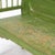 A charming Hungarian bench from the 1920s with a distinctive rustic look. The bench is painted in a fresh green color,...