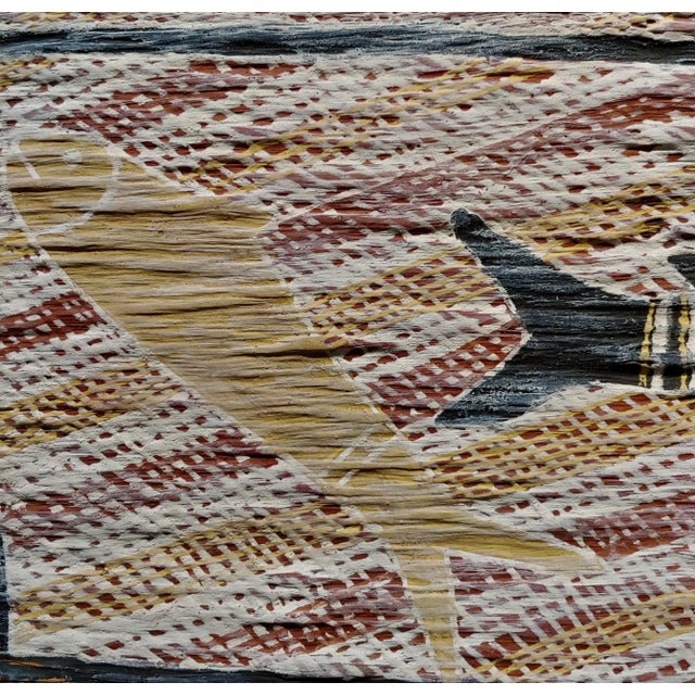 Djakandarra Barracuda Fish 1960s Australian Aboriginal Painting