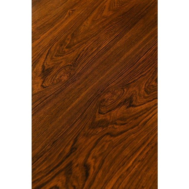 Wood Vintage Dining Table in Brass and Rosewood by Ernst Kühn, 1950s For Sale - Image 7 of 8