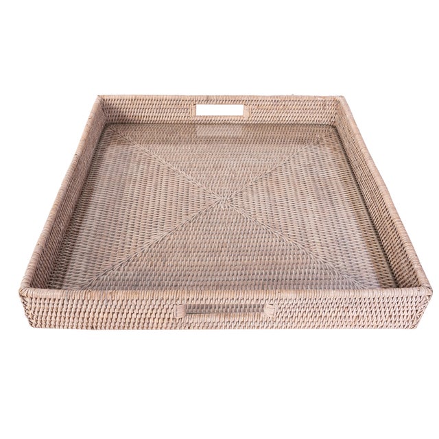 Our square rattan serving and ottoman trays will instantly add a gorgeous touch to any room of your home. Adding this...