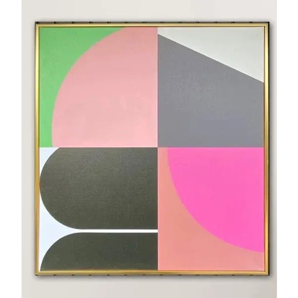 Textile Bermuda by Sour Candy, Print Framed For Sale - Image 7 of 7