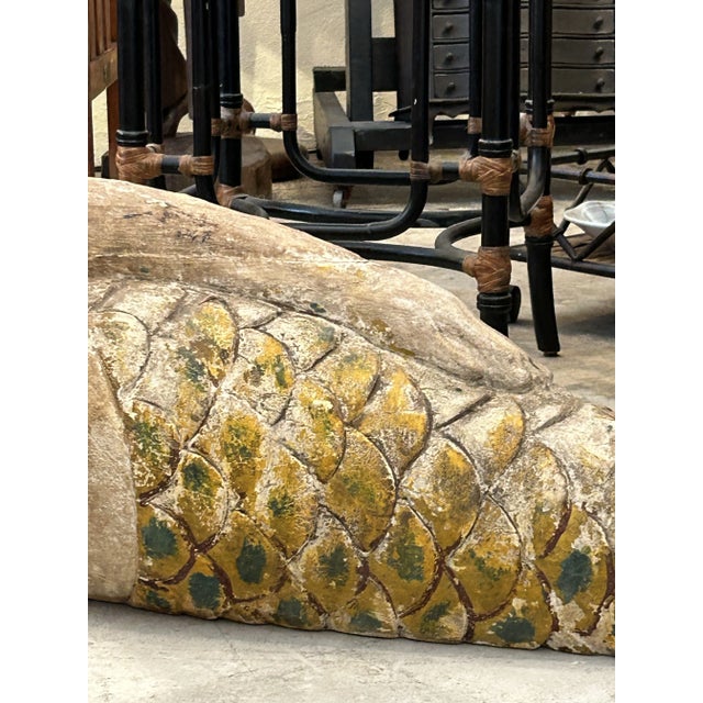 Antique Carved Wood Mermaid Sculpture. For Sale - Image 4 of 12