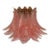 Murano Ceiling Lamp, 32 Pink Felci Glasses For Sale