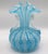 Mid-Century Modern Mid-Century Murano Twin-Handled Latticino Art Glass Vase - Circa 1950s For Sale - Image 3 of 11