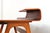 Brown Vintage Teak Bent Desk, 1980s For Sale - Image 8 of 16
