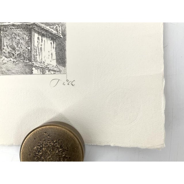 Werner Tübke, Happening in Pompeii IV, 1979, Chalk Lithograph For Sale - Image 4 of 11