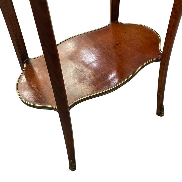 French Side Table with Marquetry, 1920s For Sale - Image 9 of 12