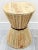 Rustic Vintage Rustic Indoor Outdoor Teak Stave Hourglass Side Table For Sale - Image 3 of 10