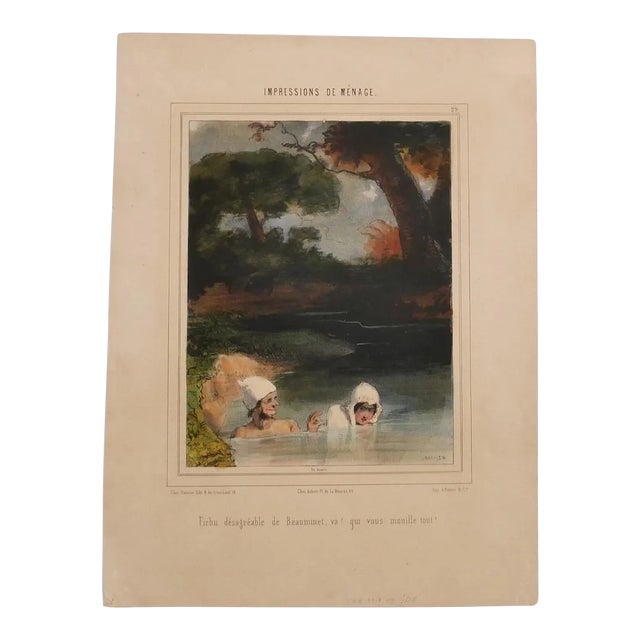 Paul Gavarni - Impressions De Ménage - Original Lithograph - Mid-19th Century For Sale