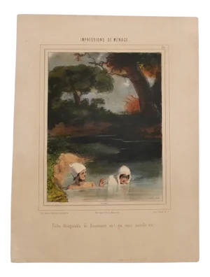 Paul Gavarni - Impressions De Ménage - Original Lithograph - Mid-19th Century