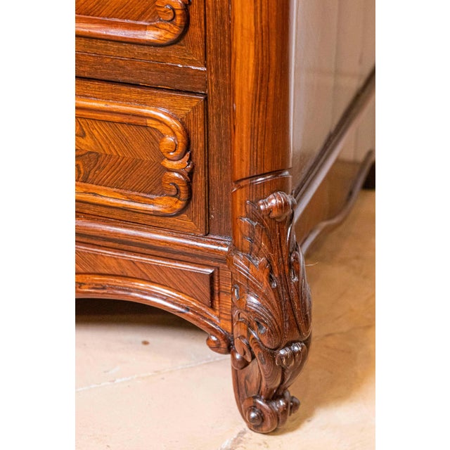 Italian Renaissance revival Bookcase Secretaire, 19th Century For Sale - Image 4 of 17