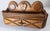American Early 20th Century Carved Folk Tramp Art Wood Wall Shelf Match Holder For Sale - Image 3 of 12