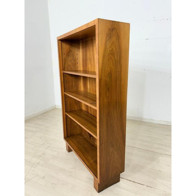 Art Deco Walnut Shelf Bookcase with Compartments, 1928 For Sale - Image 5 of 10