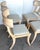Set of Four Neoclassical Grey-White Polychromed Klismos Chairs Late 20th C. For Sale - Image 9 of 15