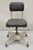 Vintage Emeco Corp Art Deco Brushed Aluminum Black Swivel Office Desk Chair. Details: Adjustable height, sculpted aluminum...