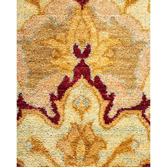 Traditional Mogul, One-of-a-Kind Hand-Knotted Area Rug - Ivory, 9' 1" x 12' 2" For Sale - Image 3 of 8