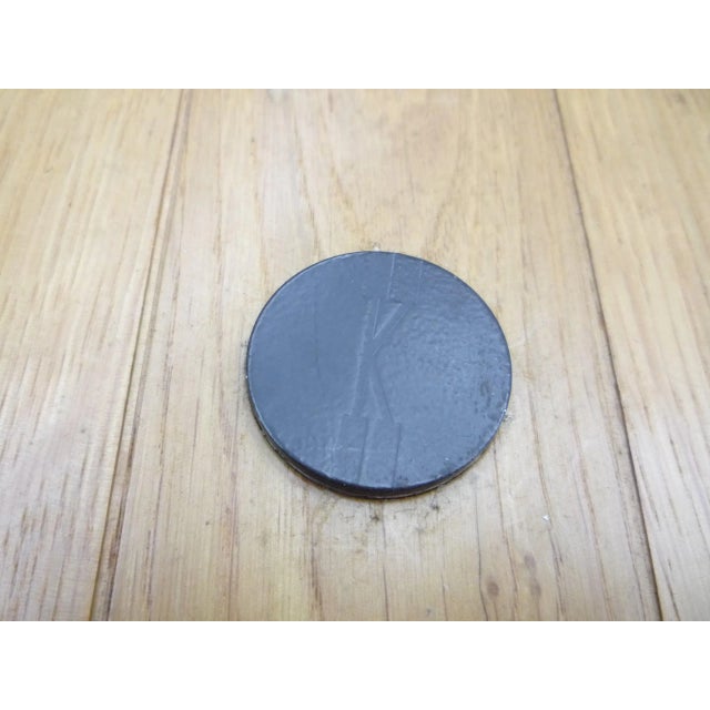 Follow Me Leather Stool by Otto Zapf for Knoll Inc. / Knoll International, 1970s For Sale - Image 6 of 7