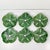 1990s Vintage Hollywood Regency Boho Chic Majolica Cabbage Ware Dinner Plates - Set of 6. For Sale - Image 4 of 14