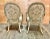 Pair George III Open Arm Chairs in C. 1970's Fortuny For Sale - Image 4 of 12