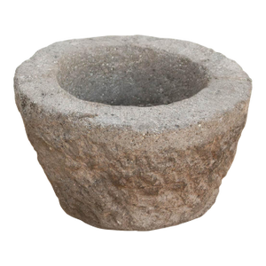 Primitive Stone Mortar Bowl
