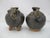 Pair of Cambodian Khmer stoneware lime pots. Historically, these ceramic vessels were used to store lime, which is an...