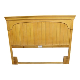 Stanley Furniture French Country Maple Panel Headboard, Queen/Double For Sale