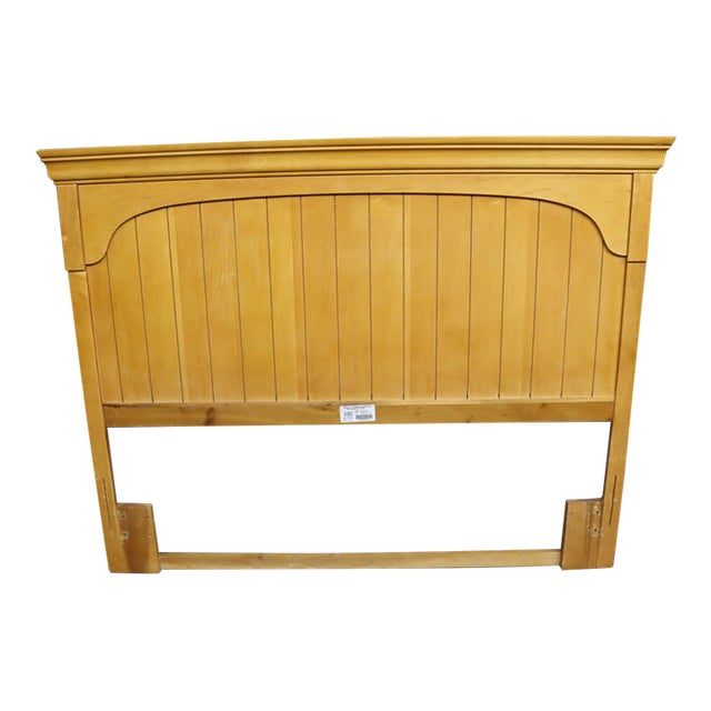 Stanley Furniture French Country Maple Panel Headboard, Queen/Double For Sale
