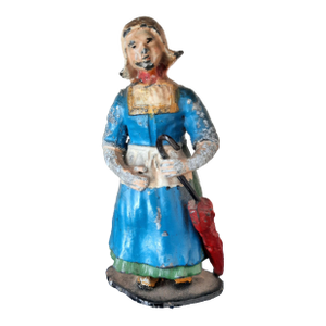 Dutch Woman Figurine With Umbrella