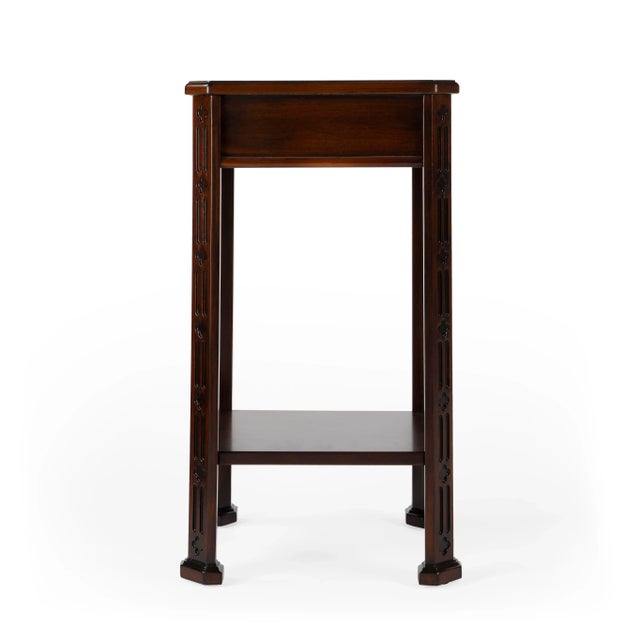 Moyer Side Table with Storage, Dark Brown For Sale - Image 10 of 11