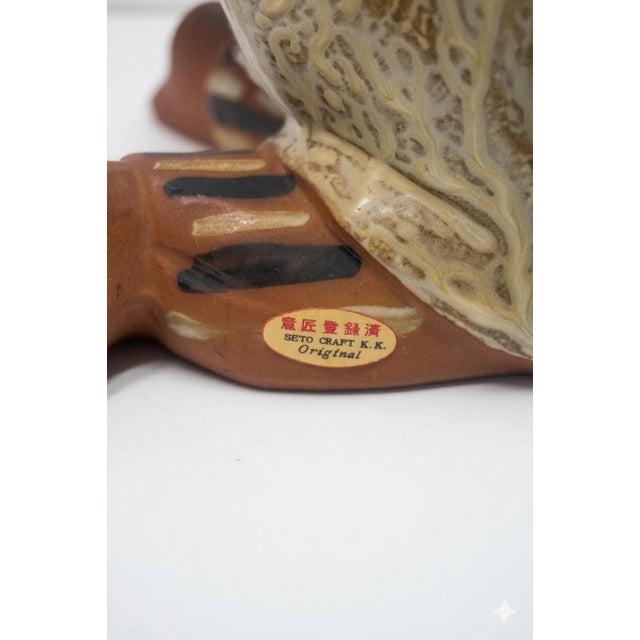 Mid-Century Modern Vintage Seto Craft k.k. Japanese Figurine - Girl With Baby & Drum For Sale - Image 3 of 4