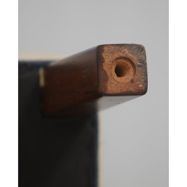 Pair Ethan Allen Modern Design Upholstered Ottomans For Sale - Image 12 of 13