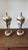 Dimensions (each): 3.5 × 3.5 × 12 in (8.9 × 8.9 × 30.5 cm) Combined Weight: 8.4 lb (3,800 g) A striking pair of antique...